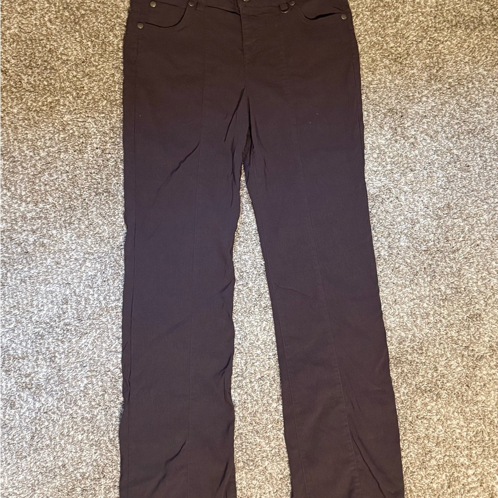 DKNY Dark Brown straight leg pants